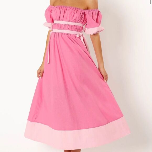 Petal & Pup Tailor Off Shoulder Midi Dress New! - Picture 6 of 16